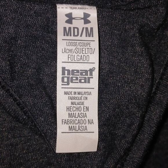 Underarmour Heat Gear Never Back Down Gray Racerback Tank Top - Picture 6 of 7
